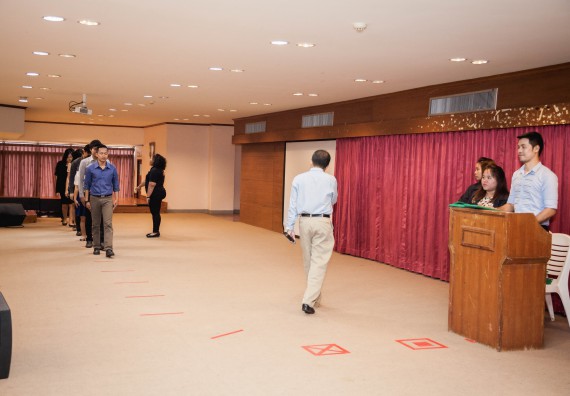 ภาพกิจกรรม พิธีฝึกซ้อมรับพระราชทานปริญญาบัตร  คณะวิทยาศาสตร์และเทคโนโลยี | วันที่ 6  พฤศจิกายน 2560