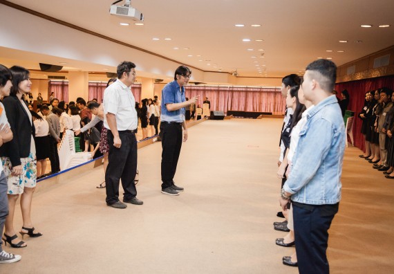 ภาพกิจกรรม พิธีฝึกซ้อมรับพระราชทานปริญญาบัตร  คณะวิทยาศาสตร์และเทคโนโลยี | วันที่ 6  พฤศจิกายน 2560