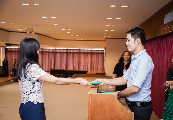 ภาพกิจกรรม พิธีฝึกซ้อมรับพระราชทานปริญญาบัตร  คณะวิทยาศาสตร์และเทคโนโลยี | วันที่ 6  พฤศจิกายน 2560