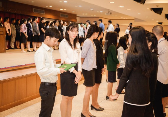 ภาพกิจกรรม พิธีฝึกซ้อมรับพระราชทานปริญญาบัตร  คณะวิทยาศาสตร์และเทคโนโลยี | วันที่ 6  พฤศจิกายน 2560