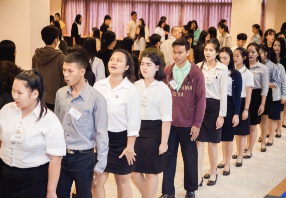 ภาพกิจกรรม พิธีฝึกซ้อมรับพระราชทานปริญญาบัตร  คณะวิทยาศาสตร์และเทคโนโลยี | วันที่ 6  พฤศจิกายน 2560