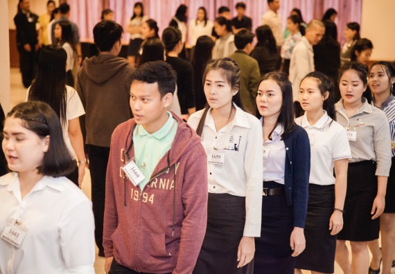 ภาพกิจกรรม พิธีฝึกซ้อมรับพระราชทานปริญญาบัตร  คณะวิทยาศาสตร์และเทคโนโลยี | วันที่ 6  พฤศจิกายน 2560