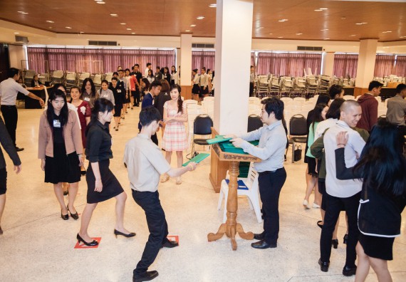 ภาพกิจกรรม พิธีฝึกซ้อมรับพระราชทานปริญญาบัตร  คณะวิทยาศาสตร์และเทคโนโลยี | วันที่ 6  พฤศจิกายน 2560