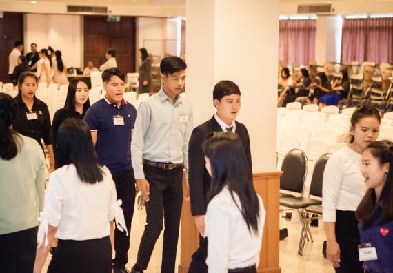 ภาพกิจกรรม พิธีฝึกซ้อมรับพระราชทานปริญญาบัตร  คณะวิทยาศาสตร์และเทคโนโลยี | วันที่ 6  พฤศจิกายน 2560