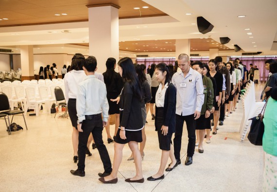 ภาพกิจกรรม พิธีฝึกซ้อมรับพระราชทานปริญญาบัตร  คณะวิทยาศาสตร์และเทคโนโลยี | วันที่ 6  พฤศจิกายน 2560