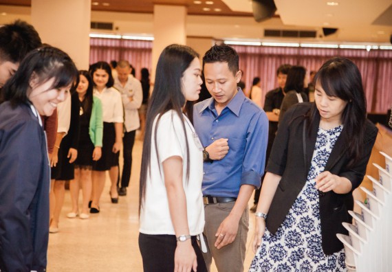 ภาพกิจกรรม พิธีฝึกซ้อมรับพระราชทานปริญญาบัตร  คณะวิทยาศาสตร์และเทคโนโลยี | วันที่ 6  พฤศจิกายน 2560