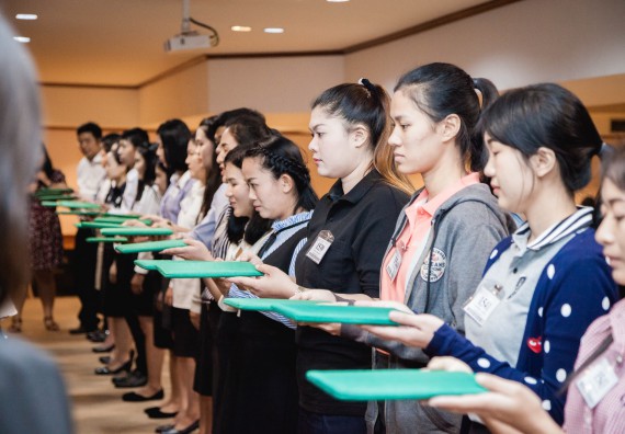 ภาพกิจกรรม พิธีฝึกซ้อมรับพระราชทานปริญญาบัตร  คณะวิทยาศาสตร์และเทคโนโลยี | วันที่ 6  พฤศจิกายน 2560