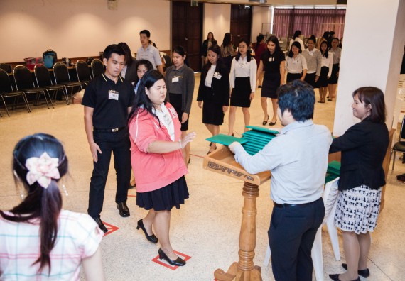 ภาพกิจกรรม พิธีฝึกซ้อมรับพระราชทานปริญญาบัตร  คณะวิทยาศาสตร์และเทคโนโลยี | วันที่ 6  พฤศจิกายน 2560