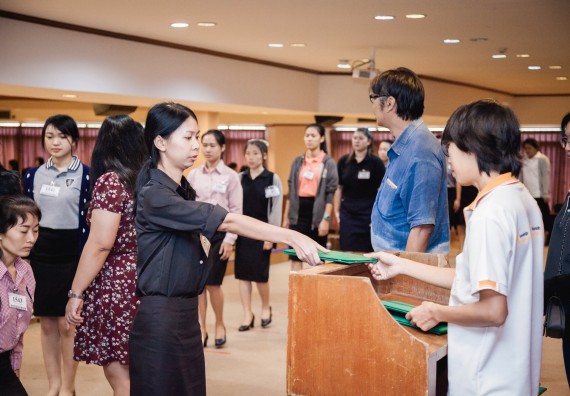 ภาพกิจกรรม พิธีฝึกซ้อมรับพระราชทานปริญญาบัตร  คณะวิทยาศาสตร์และเทคโนโลยี | วันที่ 6  พฤศจิกายน 2560