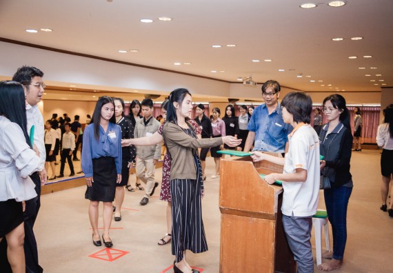 ภาพกิจกรรม พิธีฝึกซ้อมรับพระราชทานปริญญาบัตร  คณะวิทยาศาสตร์และเทคโนโลยี | วันที่ 6  พฤศจิกายน 2560