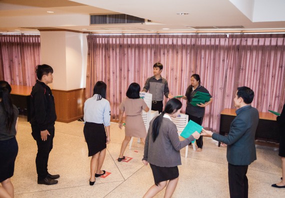 ภาพกิจกรรม พิธีฝึกซ้อมรับพระราชทานปริญญาบัตร  คณะวิทยาศาสตร์และเทคโนโลยี | วันที่ 6  พฤศจิกายน 2560