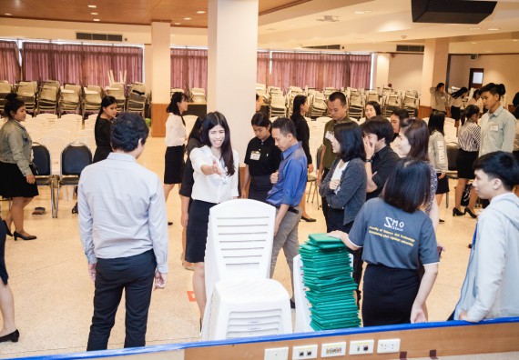 ภาพกิจกรรม พิธีฝึกซ้อมรับพระราชทานปริญญาบัตร  คณะวิทยาศาสตร์และเทคโนโลยี | วันที่ 6  พฤศจิกายน 2560