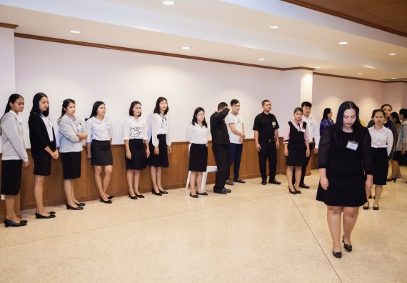 ภาพกิจกรรม พิธีฝึกซ้อมรับพระราชทานปริญญาบัตร  คณะวิทยาศาสตร์และเทคโนโลยี | วันที่ 6  พฤศจิกายน 2560