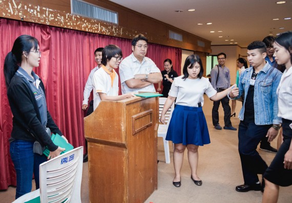ภาพกิจกรรม พิธีฝึกซ้อมรับพระราชทานปริญญาบัตร  คณะวิทยาศาสตร์และเทคโนโลยี | วันที่ 6  พฤศจิกายน 2560