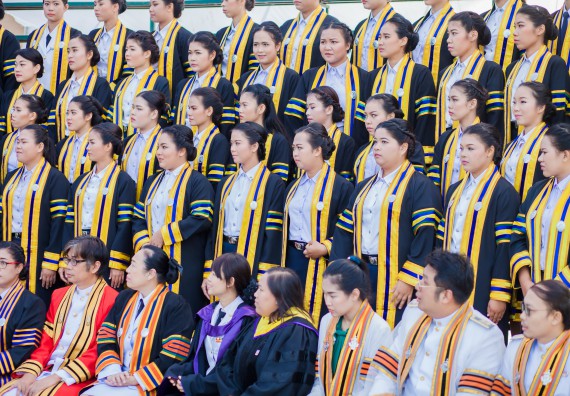 ภาพกิจกรรม พิธีฝึกซ้อมรับพระราชทานปริญญาบัตร คณะวิทยาศาสตร์และเทคโนโลยี | วันที่ 7 พฤศจิกายน 2560