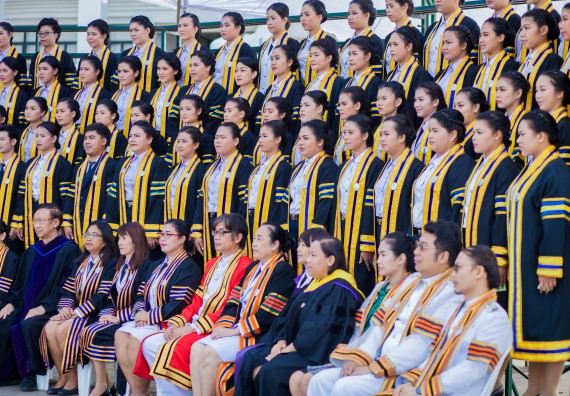 ภาพกิจกรรม พิธีฝึกซ้อมรับพระราชทานปริญญาบัตร คณะวิทยาศาสตร์และเทคโนโลยี | วันที่ 7 พฤศจิกายน 2560