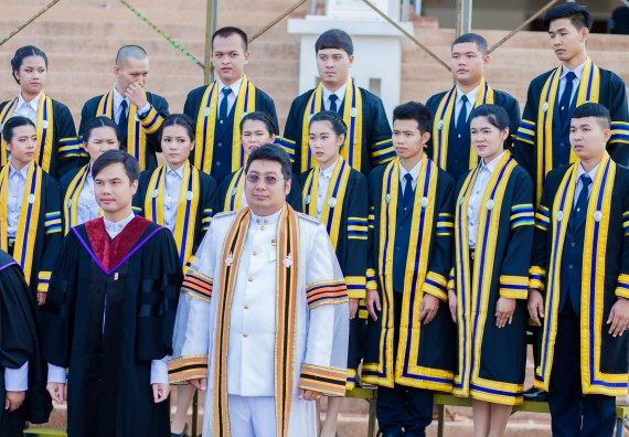 ภาพกิจกรรม พิธีฝึกซ้อมรับพระราชทานปริญญาบัตร คณะวิทยาศาสตร์และเทคโนโลยี | วันที่ 7 พฤศจิกายน 2560