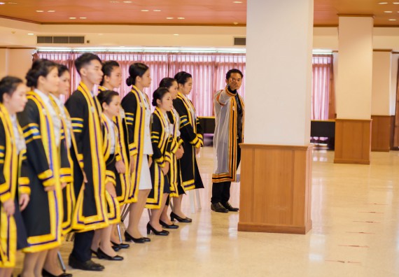 ภาพกิจกรรม พิธีฝึกซ้อมรับพระราชทานปริญญาบัตร คณะวิทยาศาสตร์และเทคโนโลยี | วันที่ 7 พฤศจิกายน 2560