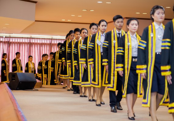 ภาพกิจกรรม พิธีฝึกซ้อมรับพระราชทานปริญญาบัตร คณะวิทยาศาสตร์และเทคโนโลยี | วันที่ 7 พฤศจิกายน 2560
