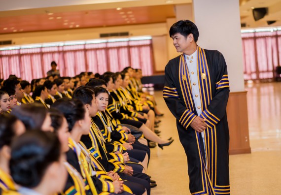 ภาพกิจกรรม พิธีฝึกซ้อมรับพระราชทานปริญญาบัตร คณะวิทยาศาสตร์และเทคโนโลยี | วันที่ 7 พฤศจิกายน 2560