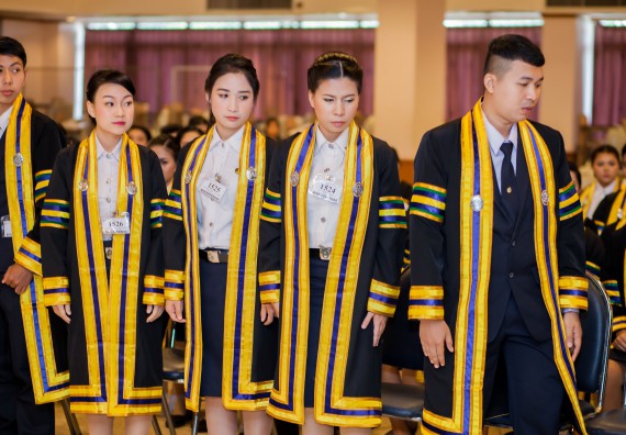 ภาพกิจกรรม พิธีฝึกซ้อมรับพระราชทานปริญญาบัตร คณะวิทยาศาสตร์และเทคโนโลยี | วันที่ 7 พฤศจิกายน 2560