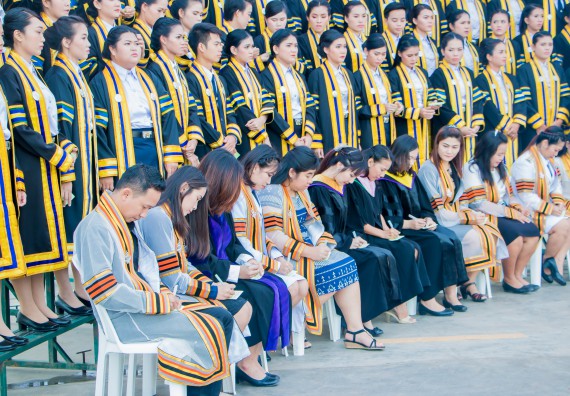 ภาพกิจกรรม พิธีฝึกซ้อมรับพระราชทานปริญญาบัตร คณะวิทยาศาสตร์และเทคโนโลยี | วันที่ 7 พฤศจิกายน 2560