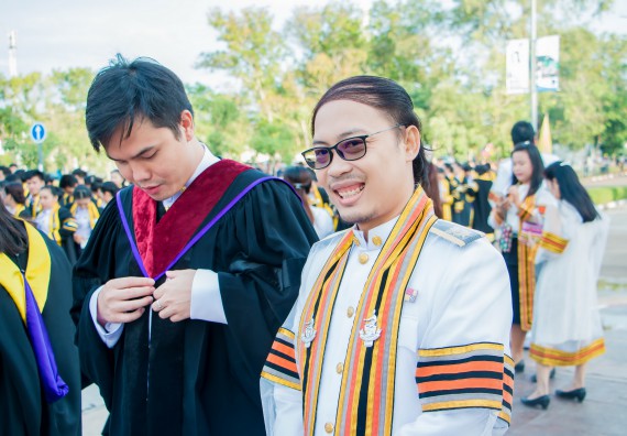 ภาพกิจกรรม พิธีฝึกซ้อมรับพระราชทานปริญญาบัตร คณะวิทยาศาสตร์และเทคโนโลยี | วันที่ 7 พฤศจิกายน 2560