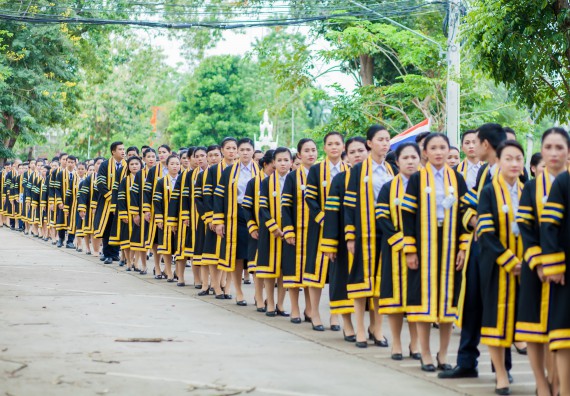 ภาพกิจกรรม พิธีฝึกซ้อมรับพระราชทานปริญญาบัตร และพิธีแสดงความยินดีกับบัณฑิตดีเด่น คณะวิทยาศาสตร์และเทคโนโลยี | วันที่ 8 พฤศจิกายน 2560