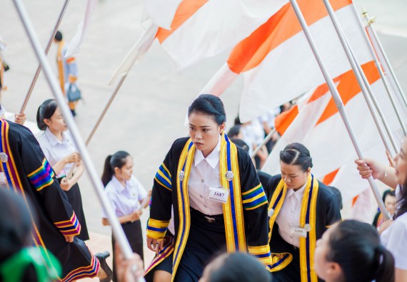 ภาพกิจกรรม พิธีฝึกซ้อมรับพระราชทานปริญญาบัตร และพิธีแสดงความยินดีกับบัณฑิตดีเด่น คณะวิทยาศาสตร์และเทคโนโลยี | วันที่ 8 พฤศจิกายน 2560