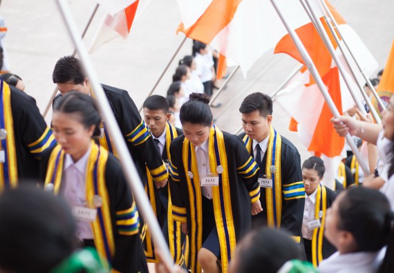 ภาพกิจกรรม พิธีฝึกซ้อมรับพระราชทานปริญญาบัตร และพิธีแสดงความยินดีกับบัณฑิตดีเด่น คณะวิทยาศาสตร์และเทคโนโลยี | วันที่ 8 พฤศจิกายน 2560