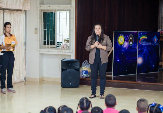 ภาพกิจกรรม คณะวิทยาศาสตร์และเทคโนโลยี จัดกิจกรรมค่ายวิทยาศาสตร์โรงเรียนสาธิตฯ ระดับชั้นอนุบาล