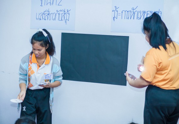 ภาพกิจกรรม คณะวิทยาศาสตร์และเทคโนโลยี จัดกิจกรรมค่ายวิทยาศาสตร์โรงเรียนสาธิตฯ ระดับชั้นอนุบาล