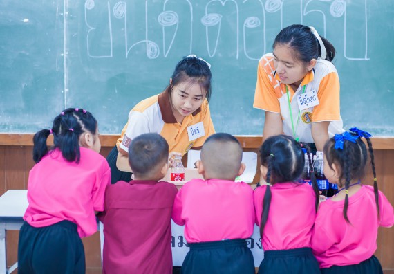 ภาพกิจกรรม คณะวิทยาศาสตร์และเทคโนโลยี จัดกิจกรรมค่ายวิทยาศาสตร์โรงเรียนสาธิตฯ ระดับชั้นอนุบาล