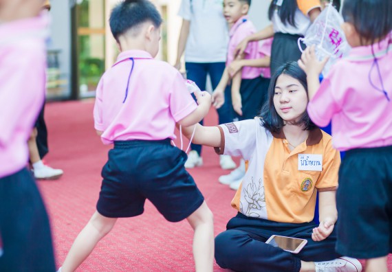 ภาพกิจกรรม คณะวิทยาศาสตร์และเทคโนโลยี จัดกิจกรรมค่ายวิทยาศาสตร์โรงเรียนสาธิตฯ ระดับชั้นอนุบาล