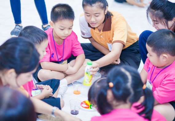 ภาพกิจกรรม คณะวิทยาศาสตร์และเทคโนโลยี จัดกิจกรรมค่ายวิทยาศาสตร์โรงเรียนสาธิตฯ ระดับชั้นอนุบาล