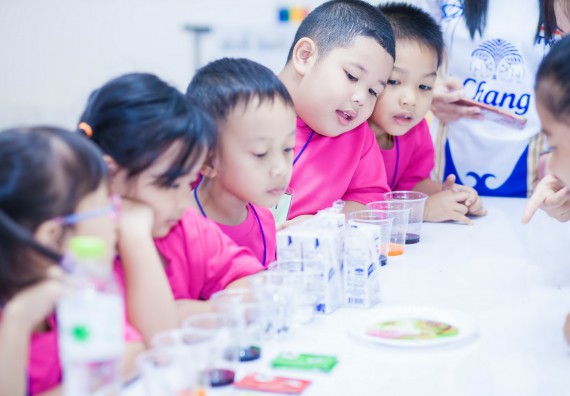 ภาพกิจกรรม คณะวิทยาศาสตร์และเทคโนโลยี จัดกิจกรรมค่ายวิทยาศาสตร์โรงเรียนสาธิตฯ ระดับชั้นอนุบาล