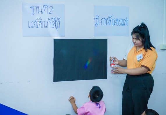ภาพกิจกรรม คณะวิทยาศาสตร์และเทคโนโลยี จัดกิจกรรมค่ายวิทยาศาสตร์โรงเรียนสาธิตฯ ระดับชั้นอนุบาล