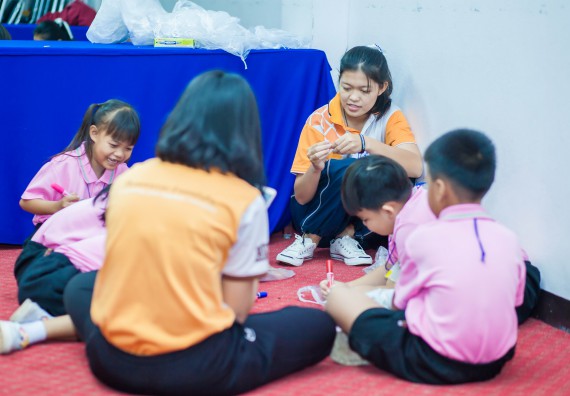 ภาพกิจกรรม คณะวิทยาศาสตร์และเทคโนโลยี จัดกิจกรรมค่ายวิทยาศาสตร์โรงเรียนสาธิตฯ ระดับชั้นอนุบาล