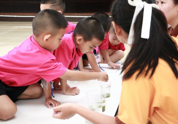 ภาพกิจกรรม คณะวิทยาศาสตร์และเทคโนโลยี จัดกิจกรรมค่ายวิทยาศาสตร์โรงเรียนสาธิตฯ ระดับชั้นอนุบาล