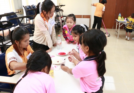 ภาพกิจกรรม คณะวิทยาศาสตร์และเทคโนโลยี จัดกิจกรรมค่ายวิทยาศาสตร์โรงเรียนสาธิตฯ ระดับชั้นอนุบาล