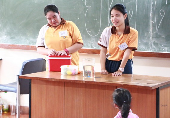 ภาพกิจกรรม คณะวิทยาศาสตร์และเทคโนโลยี จัดกิจกรรมค่ายวิทยาศาสตร์โรงเรียนสาธิตฯ ระดับชั้นอนุบาล