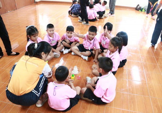 ภาพกิจกรรม คณะวิทยาศาสตร์และเทคโนโลยี จัดกิจกรรมค่ายวิทยาศาสตร์โรงเรียนสาธิตฯ ระดับชั้นอนุบาล