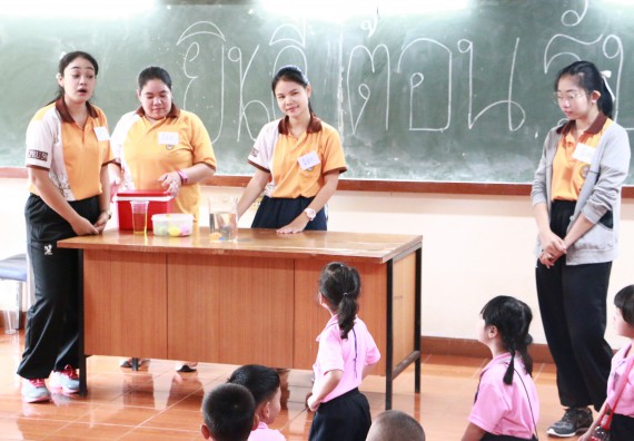 ภาพกิจกรรม คณะวิทยาศาสตร์และเทคโนโลยี จัดกิจกรรมค่ายวิทยาศาสตร์โรงเรียนสาธิตฯ ระดับชั้นอนุบาล