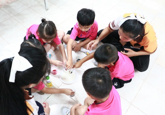 ภาพกิจกรรม คณะวิทยาศาสตร์และเทคโนโลยี จัดกิจกรรมค่ายวิทยาศาสตร์โรงเรียนสาธิตฯ ระดับชั้นอนุบาล