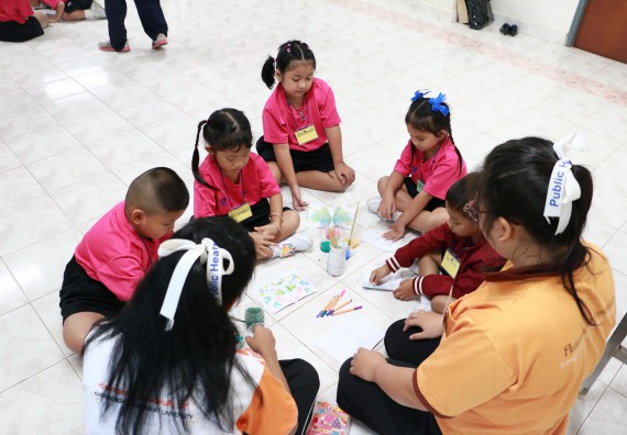 ภาพกิจกรรม คณะวิทยาศาสตร์และเทคโนโลยี จัดกิจกรรมค่ายวิทยาศาสตร์โรงเรียนสาธิตฯ ระดับชั้นอนุบาล