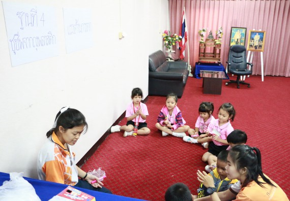 ภาพกิจกรรม คณะวิทยาศาสตร์และเทคโนโลยี จัดกิจกรรมค่ายวิทยาศาสตร์โรงเรียนสาธิตฯ ระดับชั้นอนุบาล