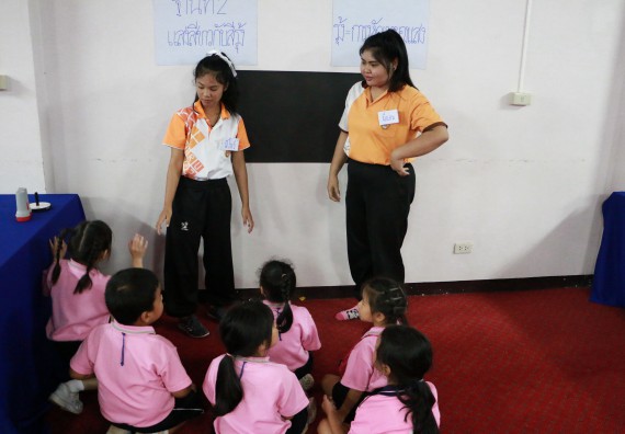 ภาพกิจกรรม คณะวิทยาศาสตร์และเทคโนโลยี จัดกิจกรรมค่ายวิทยาศาสตร์โรงเรียนสาธิตฯ ระดับชั้นอนุบาล