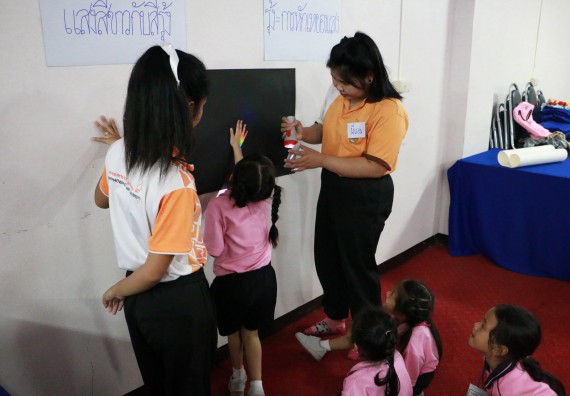 ภาพกิจกรรม คณะวิทยาศาสตร์และเทคโนโลยี จัดกิจกรรมค่ายวิทยาศาสตร์โรงเรียนสาธิตฯ ระดับชั้นอนุบาล