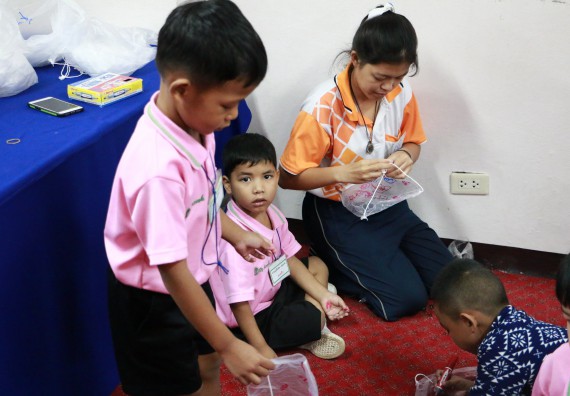 ภาพกิจกรรม คณะวิทยาศาสตร์และเทคโนโลยี จัดกิจกรรมค่ายวิทยาศาสตร์โรงเรียนสาธิตฯ ระดับชั้นอนุบาล