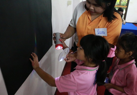 ภาพกิจกรรม คณะวิทยาศาสตร์และเทคโนโลยี จัดกิจกรรมค่ายวิทยาศาสตร์โรงเรียนสาธิตฯ ระดับชั้นอนุบาล